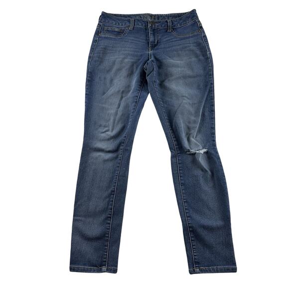 Maurices Denim - Maurices Women’s Skinny Jegging size M Stretch Mid‎ Rise Distressed Soft Denim